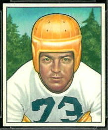 Darrell Hogan 1950 Bowman football card