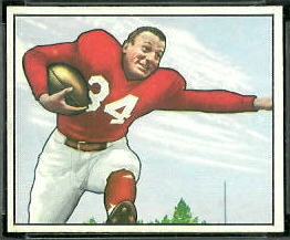 Pat Harder 1950 Bowman football card