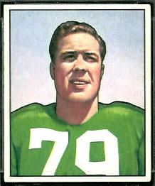 Vic Sears 1950 Bowman football card