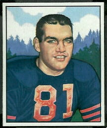 George Connor 1950 Bowman football card