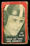 Lou Allen 1950 Topps Felt Backs football card