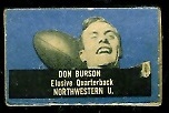 Don Burson 1950 Topps Felt Backs football card