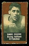 Bimbo Cecconi (brown) 1950 Topps Felt Backs football card