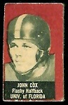 John Cox 1950 Topps Felt Backs football card