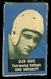 Glen Davis 1950 Topps Felt Backs football card