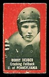 Bob Deuber 1950 Topps Felt Backs football card