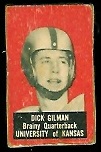 Dick Gilman 1950 Topps Felt Backs football card