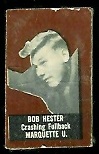 Bob Hester (brown) 1950 Topps Felt Backs football card