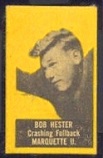 Bob Hester (yellow) 1950 Topps Felt Backs football card