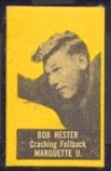 Bob Hester (yellow) 1950 Topps Felt Backs football card