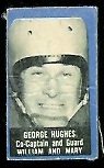 George Hughes 1950 Topps Felt Backs football card