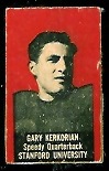 Gary Kerkorian 1950 Topps Felt Backs football card