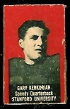 Gary Kerkorian 1950 Topps Felt Backs football card