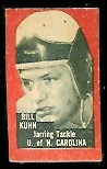 Bill Kuhn 1950 Topps Felt Backs football card