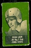 Dean Laun 1950 Topps Felt Backs football card