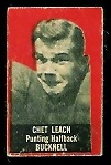 Chet Leach 1950 Topps Felt Backs football card