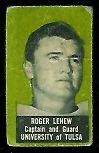 Rogers Lehew 1950 Topps Felt Backs football card