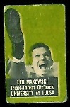 Len Makowski 1950 Topps Felt Backs football card