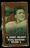 Al Malekoff (brown) 1950 Topps Felt Backs football card