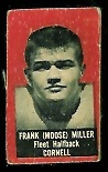 Frank Miller 1950 Topps Felt Backs football card