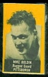 Mike Boldin (yellow) 1950 Topps Felt Backs football card