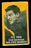 Pete Perini (yellow) 1950 Topps Felt Backs football card