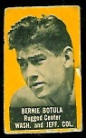 Bernie Botula (yellow) 1950 Topps Felt Backs football card