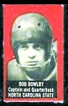 Bob Bowlby 1950 Topps Felt Backs football card