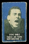 Steve Sawle 1950 Topps Felt Backs football card