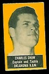 Charles Shaw (yellow) 1950 Topps Felt Backs football card