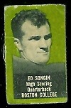 Ed Songin 1950 Topps Felt Backs football card