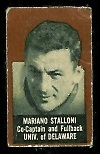 Mariano Stalloni (brown) 1950 Topps Felt Backs football card