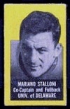 Mariano Stalloni (yellow) 1950 Topps Felt Backs football card