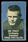 Don Stehley 1950 Topps Felt Backs football card