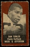 Dan Towler (brown) 1950 Topps Felt Backs football card
