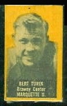 Bert Turek (yellow) 1950 Topps Felt Backs football card