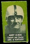 Harry Ulinski 1950 Topps Felt Backs football card