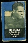 Leo Wagner 1950 Topps Felt Backs football card