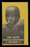 Doak Walker (yellow) 1950 Topps Felt Backs football card