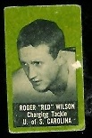 Roger Wilson 1950 Topps Felt Backs football card