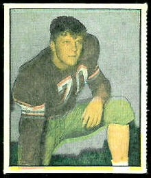 Wade Walker 1951 Berk Ross football card