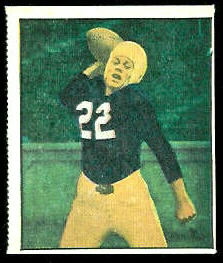 Charlie Justice 1951 Berk Ross football card Charlie Justice 1951 Berk Ross football card