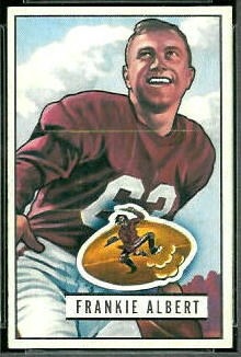 Frankie Albert 1951 Bowman football card Frankie Albert 1951 Bowman football card