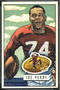 Joe Perry 1951 Bowman football card