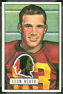 Leon Heath 1951 Bowman football card