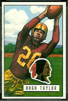 Hugh Taylor 1951 Bowman football card