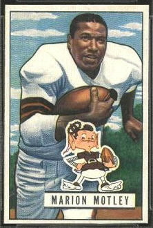 Marion Motley 1951 Bowman football card Marion Motley 1951 Bowman football card
