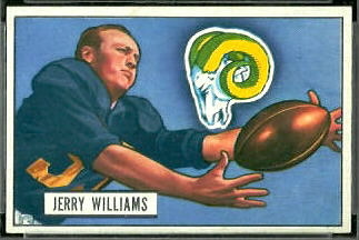 Jerome Williams 1951 Bowman football card