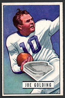 Joe Golding 1951 Bowman football card