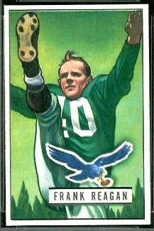 Frank Reagan 1951 Bowman football card Frank Reagan 1951 Bowman football card